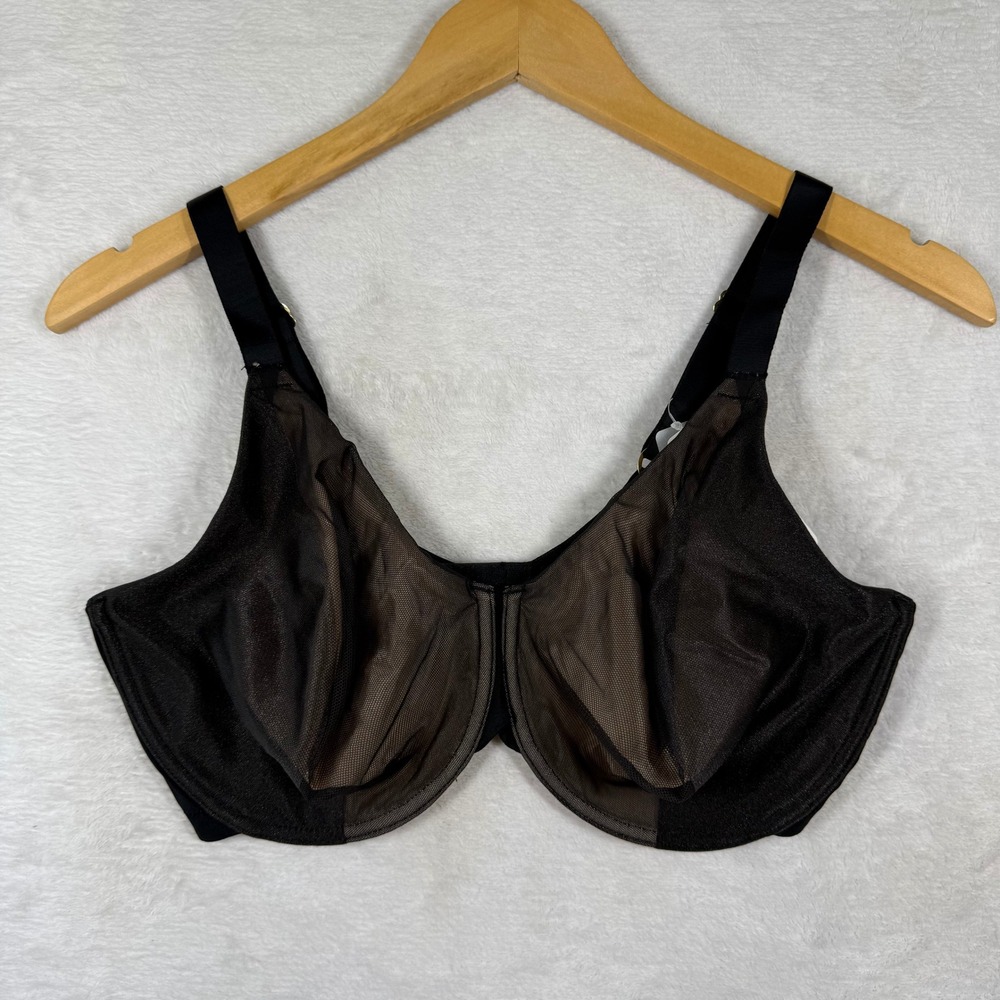 Natori Side Effect Unlined Underwire Bra Black Cafe 724332 Womens 36G NEW